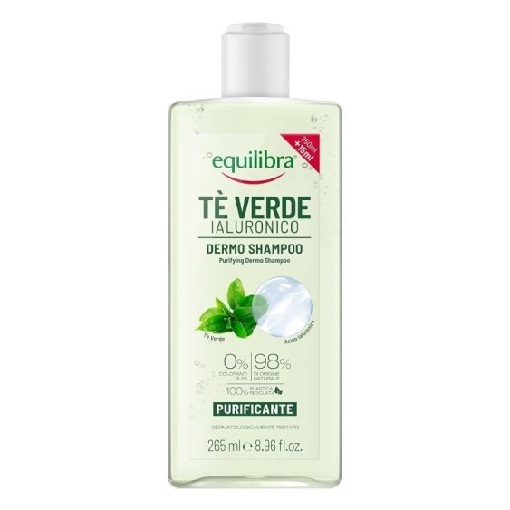 Equilibra Tè Verde Ialuronico Dermo Shampoo Purificante 265 ml