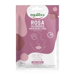 Equilibra Rosa Ialuronica Maschera Viso Idratante In Tessuto