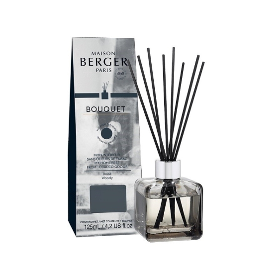 Maison Berger Paris Bouquet Cube Woody Anti-Odori Tabacco Con Bastoncini 125 Ml