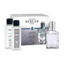Maison Berger Paris Cofanetto Essentielle Lamp Carrée + Neutre Essentiel 250 Ml + Vent D'Océan 250 Ml