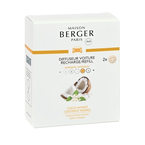 Maison Berger Paris Coconut Monoi 2 Ricariche Per Diffusore Auto