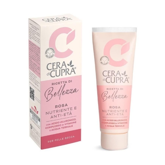Cera Di Cupra Ricetta Di Bellezza Crema Viso Rosa Nutriente E Antietà Pelle Secca 75 ml