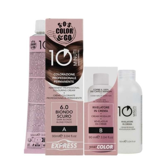 Alama Sos Color&Go Colorazione Permanente In 10 Minuti - 6.0 Biondo Scuro