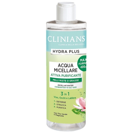 Clinians Hydra Plus Acqua Micellare Pelli Miste O Grasse 400 ml