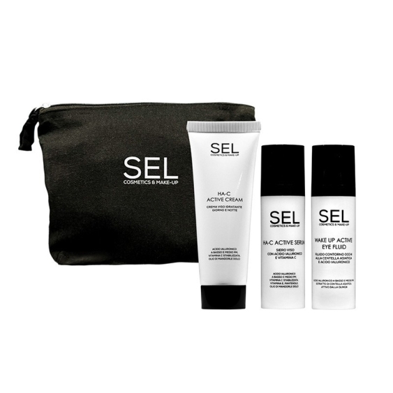 SEL Set Idratante E Illuminante Viso E Occhi + Pochette