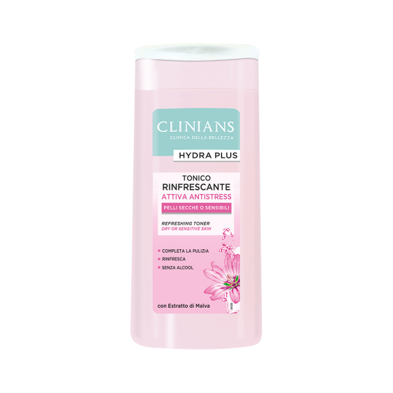 Clinians Hydra Plus Attiva Antistress Tonico Rinfrescante Pelli Secche o Sensibili 200 ml