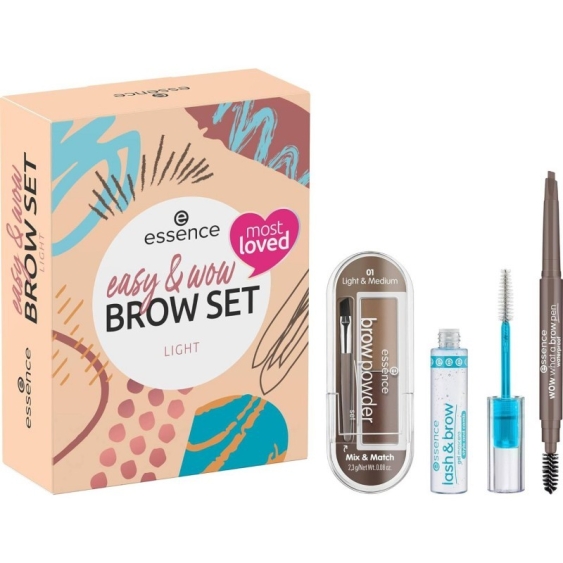 Essence Easy & Wow Brow Set Sopracciglia - Light