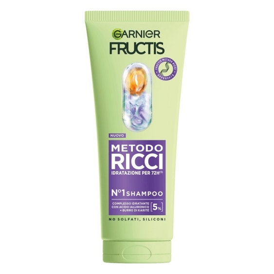 Garnier Fructis Metodo Ricci Shampoo Idratazione Profonda 200 ml