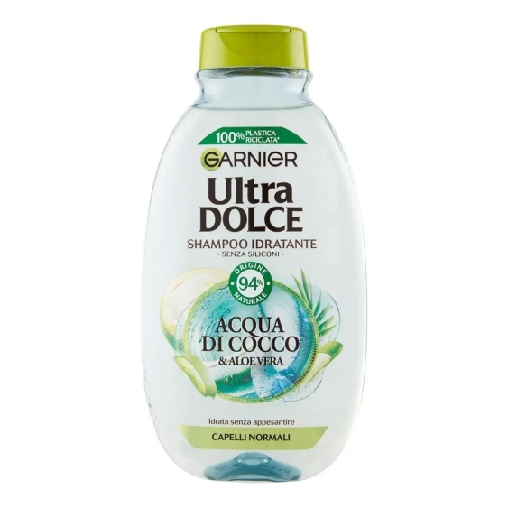 Garnier Ultra Dolce Shampoo Idratante Acqua Di Cocco E Aloe Vera 250 ml
