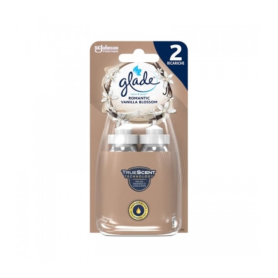 Glade Romantic Vanilla Blossom 2 Ricariche Per Profumatore D'Ambiente