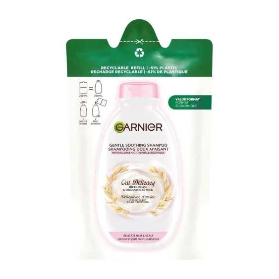 Garnier Ultra Dolce Shampoo Lenitivo Delicatezza d'Avena Ricarica 250 ml