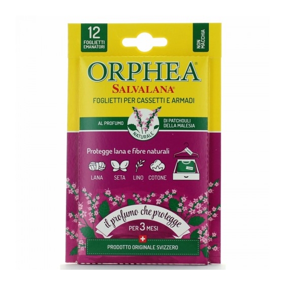 Orphea Salvalana 12 Foglietti Per Cassetti E Armadi
