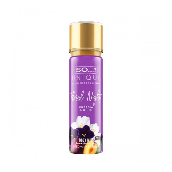 So... Unique Floral Night Fresia & Plum Acqua Corpo Profumata Donna 150 Ml Spray