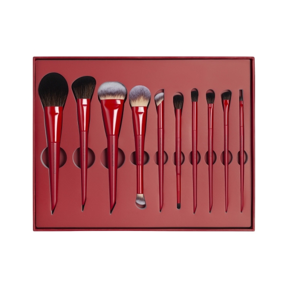 Diego Dalla Palma Essential Pro Makeup Brushes - Set 10 Pennelli Professionali Viso E Occhi