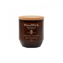 Woodwick Lavender & Cypress Candela Profumata Media 181 G