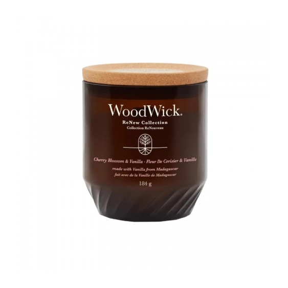 Woodwick Renew Collection Cherry Blossom & Vanilla Candela Media 184 G