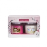 Yankee Candle Box Candele Profumate Medium Snow Globe Wonderland + Peppermint Pinwheels