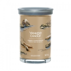 Yankee Candle Amber & Sandalwood Candela Profumata Tumbler Grande 567 G