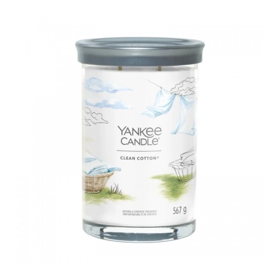 Yankee Candle Clean Cotton Candela Profumata Tumbler Grande 567 G