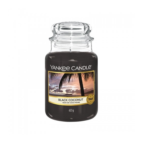 Yankee Candle Candela Profumata In Giara Grande Black Coconut