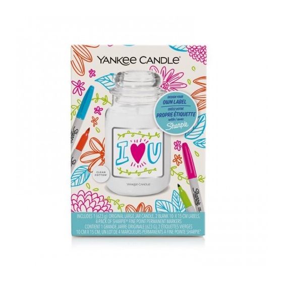Yankee Candle Clean Cotton Candela Profumata Personalizzabile