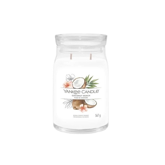 Yankee Candle Coconut Beach Candela Signature Jar Profumata Grande
