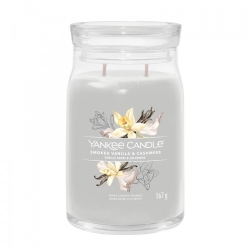 Yankee Candle Smoked Vanilla & Cashmere Candela Signature Profumata In Giara Grande 567 G