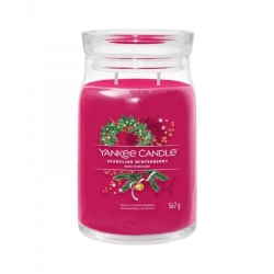 Yankee Candle Sparkling Winterberry Candela Profumata In Giara Grande 567 G
