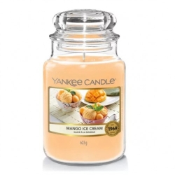 Yankee Candle Mango Ice Cream Candela Profumata Grande In Barattolo