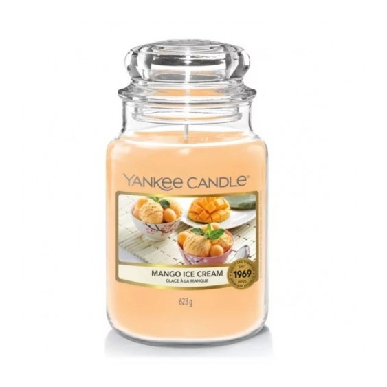 Yankee Candle Mango Ice Cream Candela Profumata Grande In Barattolo