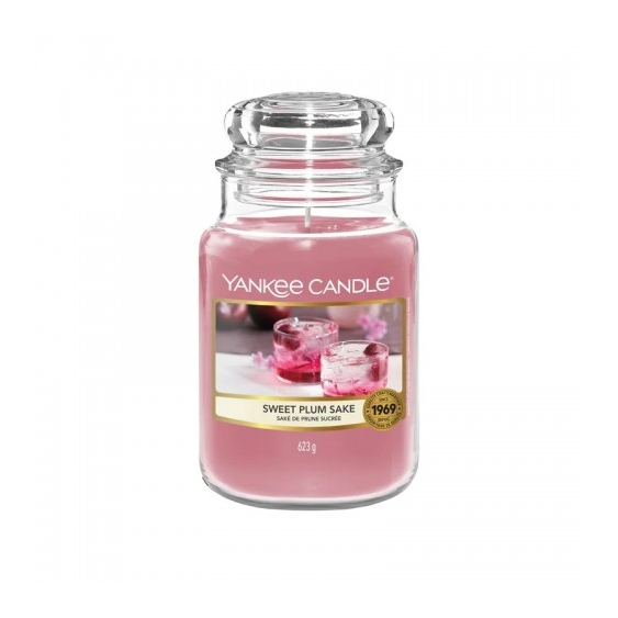Yankee Candle Sweet Plum Sake Candela Profumata In Giara Grande 623 G