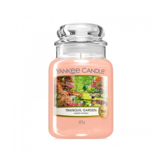 Yankee Candle Tranquil Garden Candela Profumata Giara Grande 623 G