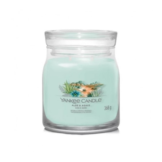 Yankee Candle Aloe & Agave Candela Profumata Media Signature 368 G