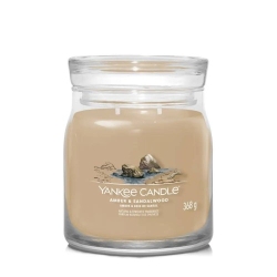 Yankee Candle Amber & Sandalwood Candela Signature Jar Profumata Media