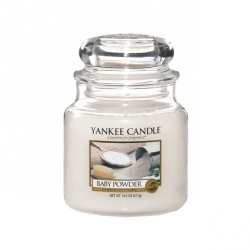 Yankee Candle Baby Powder Candela Profumata In Giara Medium 411 G