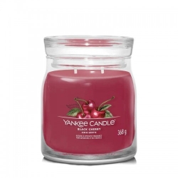 Yankee Candle Black Cherry Candela Signature Jar Profumata Media