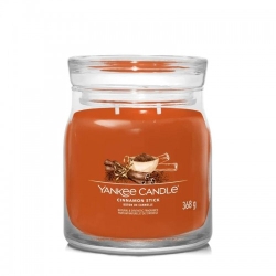 Yankee Candle Cinnamon Stick Candela Signature Jar Profumata Media