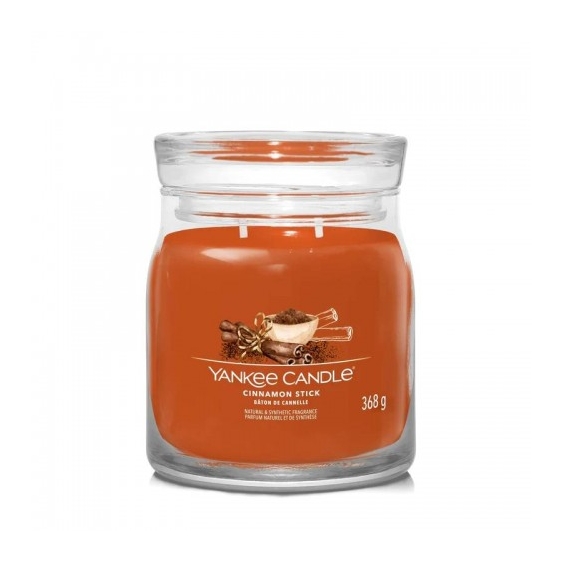 Yankee Candle Cinnamon Stick Candela Signature Jar Profumata Media