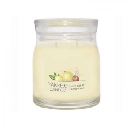 Yankee Candle Iced Berry Lemonade Candela Signature Jar Profumata Media
