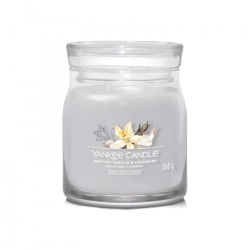 Yankee Candle Signature Smoked Vanilla & Cashmere Candela In Giara Media 368 G