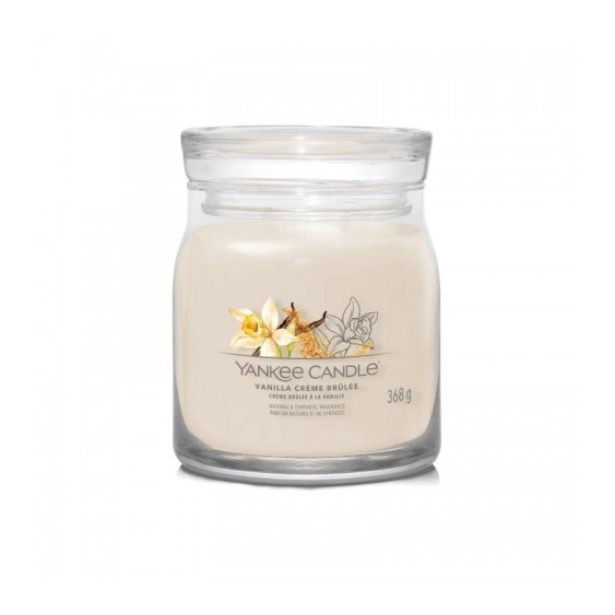 Yankee Candle Signature Vanilla Crème Brûlée Candela In Giara Media 368 G