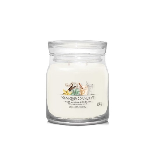 Yankee Candle Sweet Vanilla Horchata Candela Profumata Signature Media
