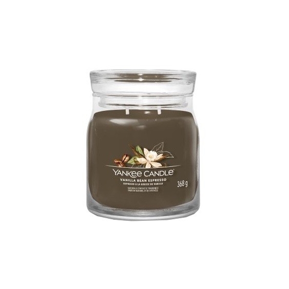 Yankee Candle Vanilla Bean Espresso Candela Profumata Signature Media 368 G