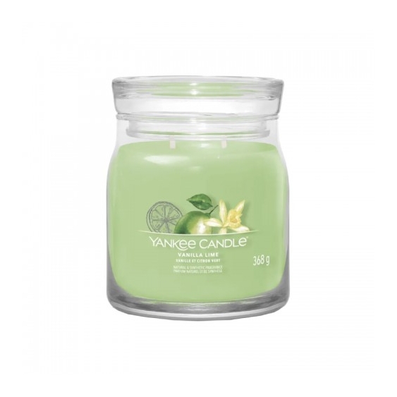 Yankee Candle Vanilla Lime Candela Profumata Signature Media 368 G