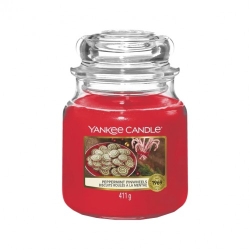 Yankee Candle Peppermint Pinwheels Candela Profumata In Giara Medium 411 G