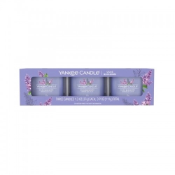 Yankee Candle Lilac Blossoms Set Da 3 Candele Votive In Vetro