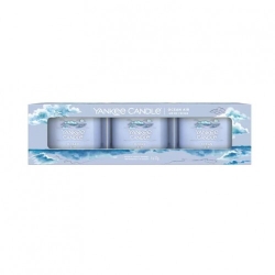 Yankee Candle Ocean Air 3 Candele Votive In Vetro