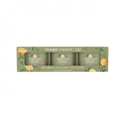 Yankee Candle Sage & Citrus 3 Candele Votive In Vetro
