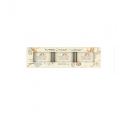 Yankee Candle Soft Wool & Amber 3 Candele Votive In Vetro
