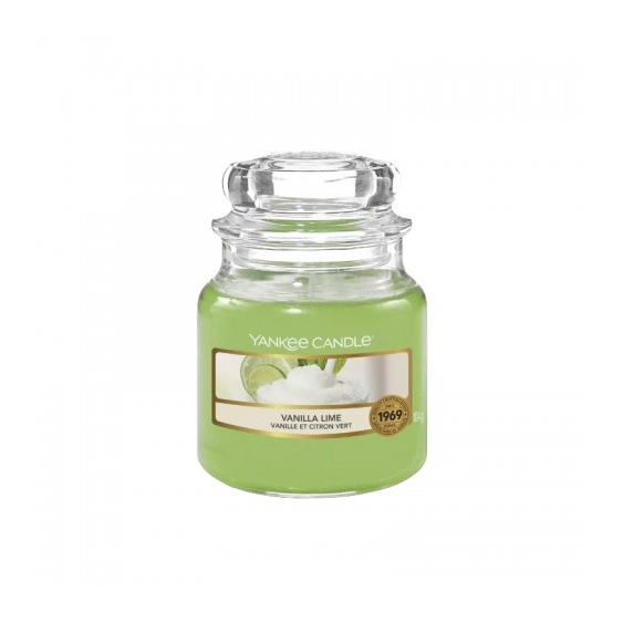 Yankee Candle Vanilla Lime Candela Profumata In Giara Piccola Di Vetro Da 104 G
